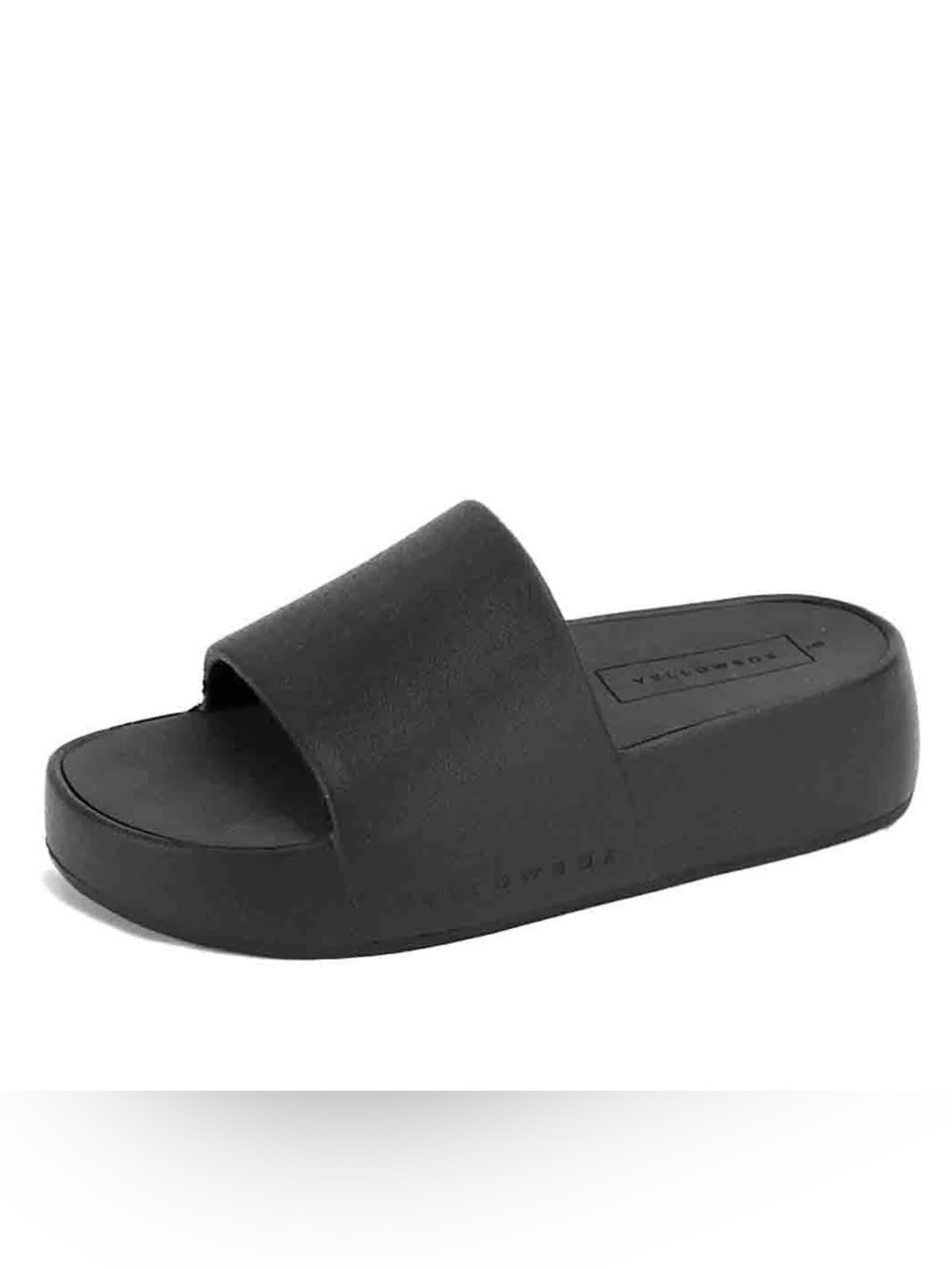Yellow Box Black PlatformTorrey Slide Sandal Women Size 7